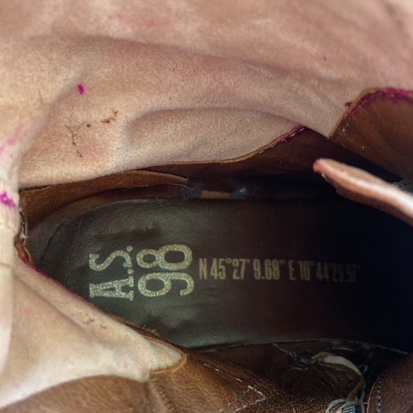 A.S.98 Sheffield Ankle Boot Fuchsia Pink Leather Women's Size 41 US 9.5 - 10 - Picture 7 of 14